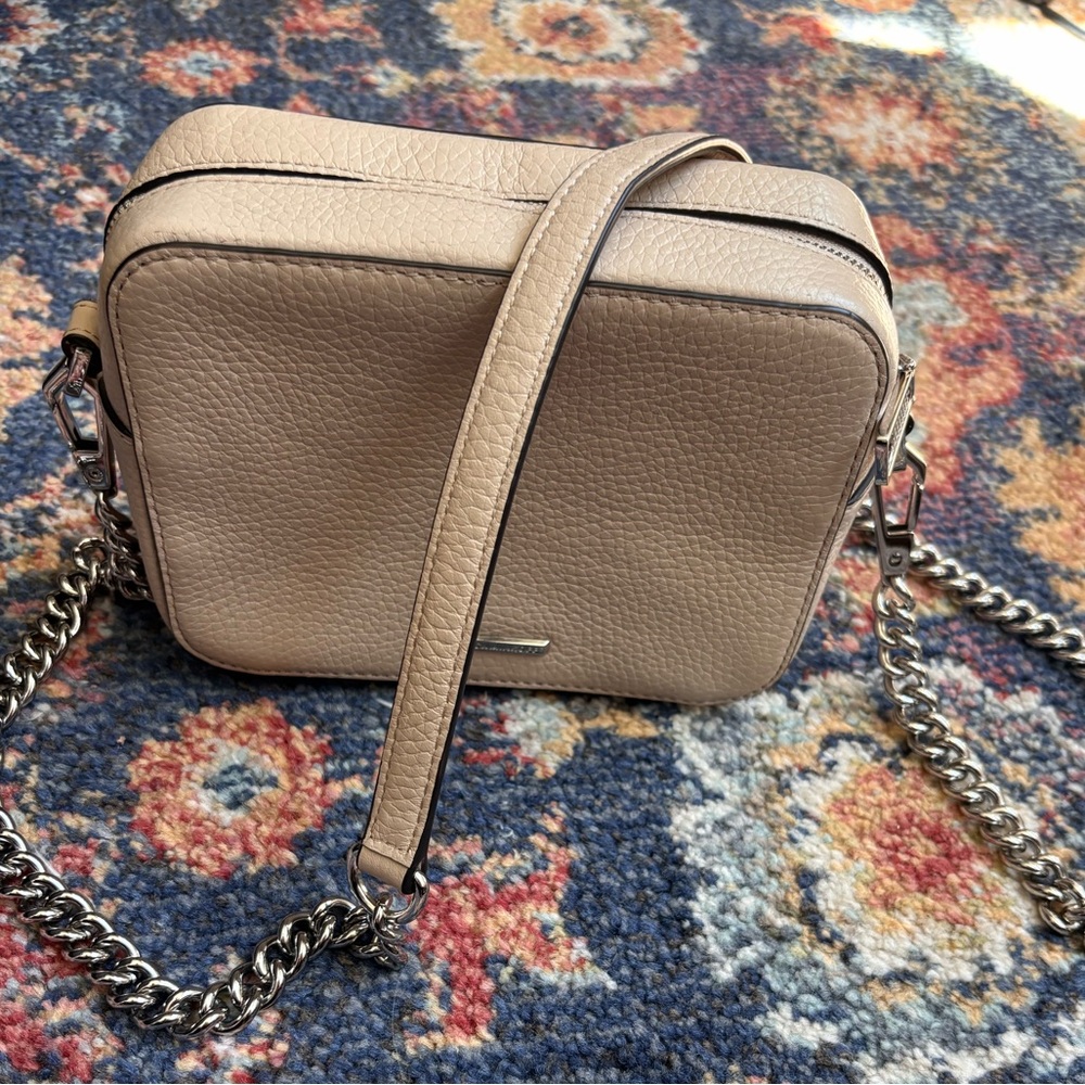 Elegant Rebecca Minkoff Tan Leather Crossbody Bag